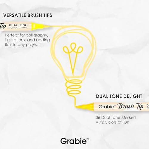 Thumbnail 8 de Grabie 72 Colors Paint Markers 36 dual tips 🎨
