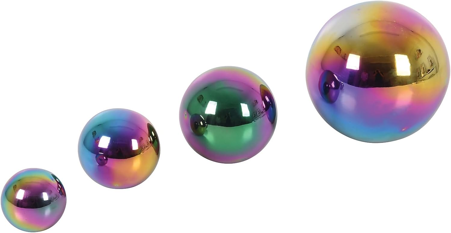 Detalle de TickiT 72221 sensoriska spegelbollar, 4-pack i rostfritt stål
