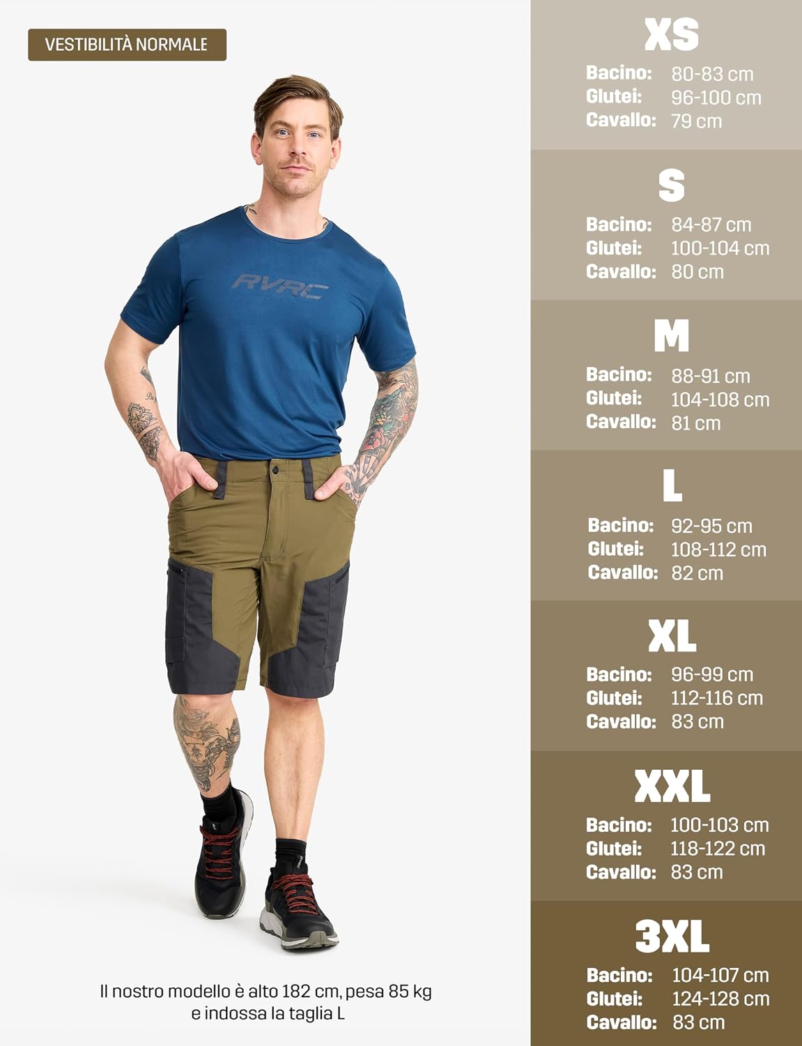 Thumbnail 2 de RevolutionRace RVRC GP Shorts da uomo: pantaloncini outdoor resistenti per escursioni e passeggiate