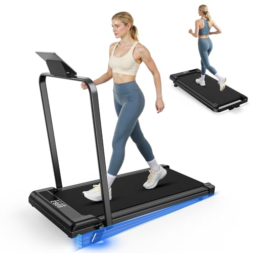 Detalle de HomeFitnessCode: Cinta de correr plegable con pendiente 8% y 1–10 km/h