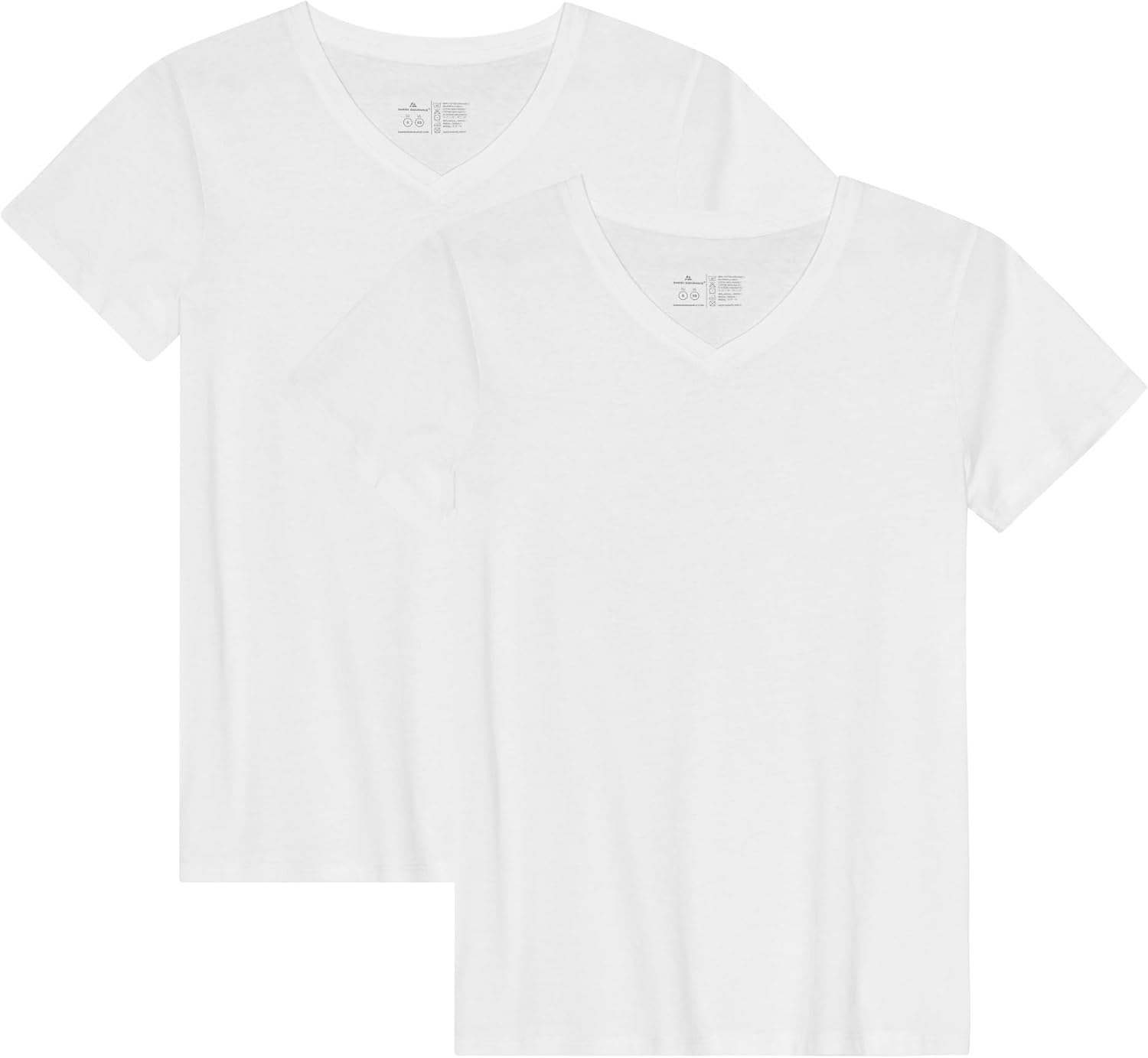 Detalle de DANISH ENDURANCE Maglietta in cotone biologico e modal a mezze maniche (da donna) – Confezione da 2 paia