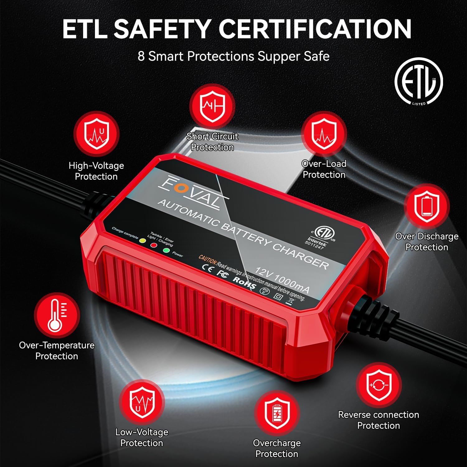 Thumbnail 4 de FOVAL Fully Automatic Trickle Charger 1000mA