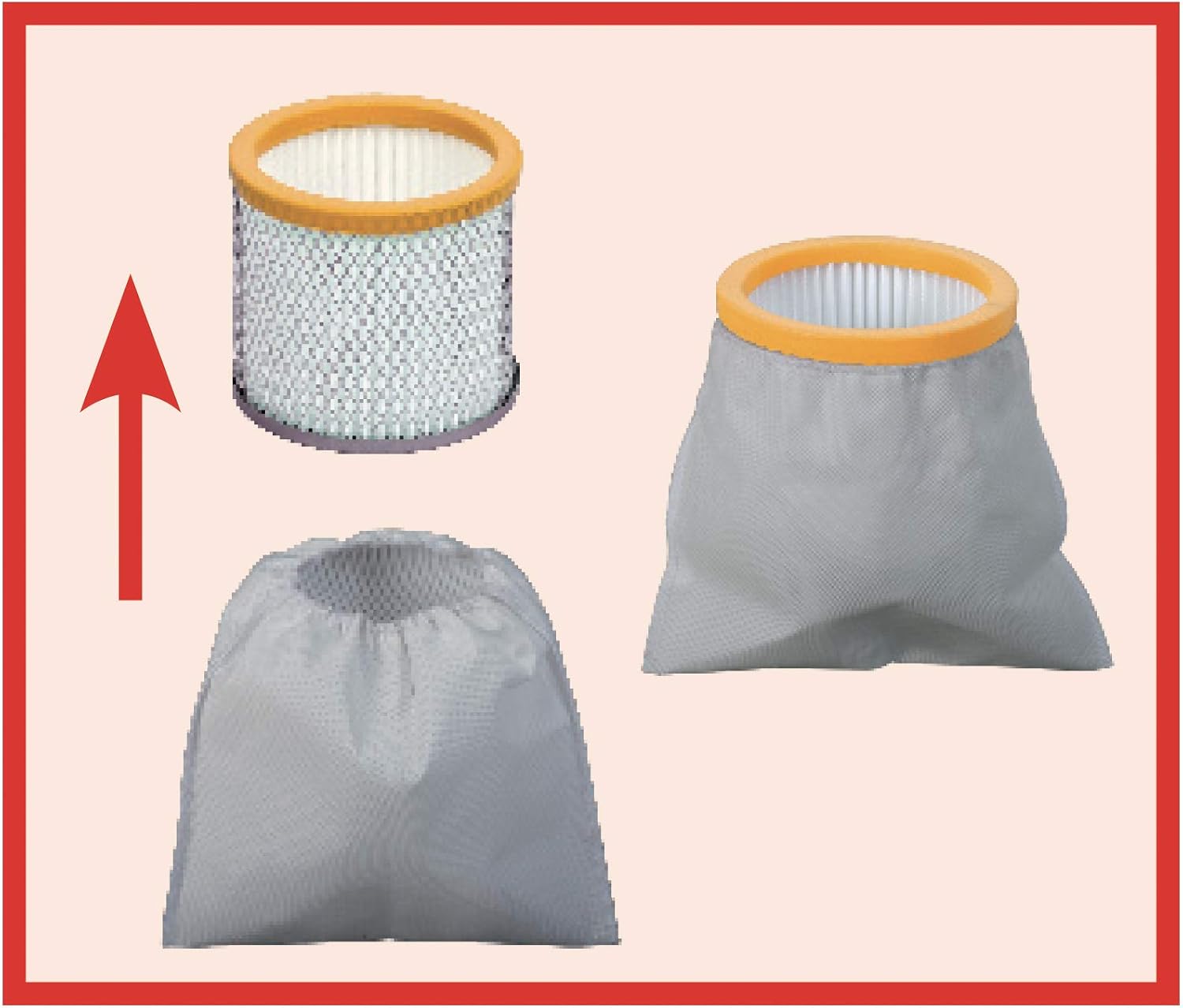 Detalle de Ribimex PRCEN006 – odkurzacz do popiołu 18 l, 950 W z filtrem HEPA