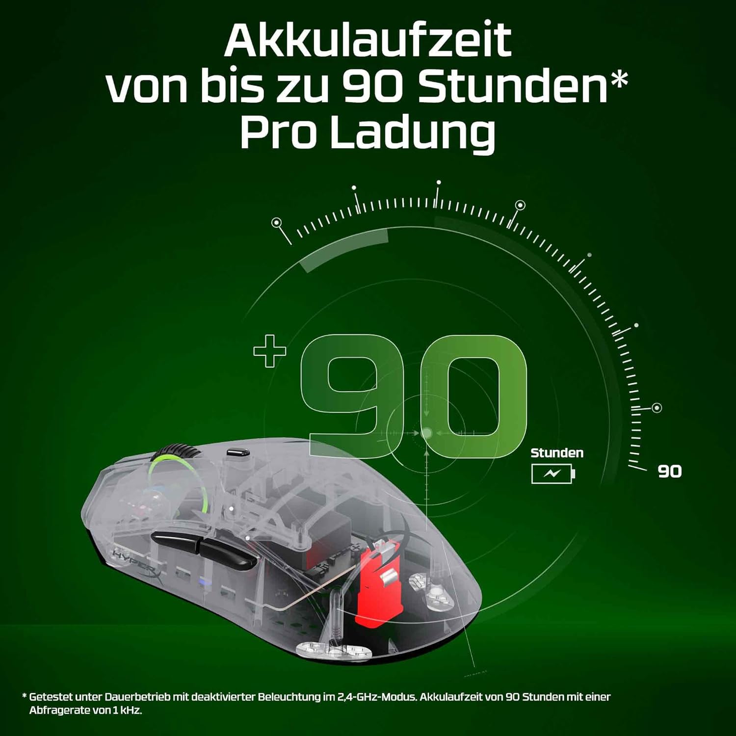 Thumbnail 6 de HyperX Pulsefire Haste 2 Pro 4K Wireless-Gaming-Maus (61 g, optische HyperX Switches, RGB)