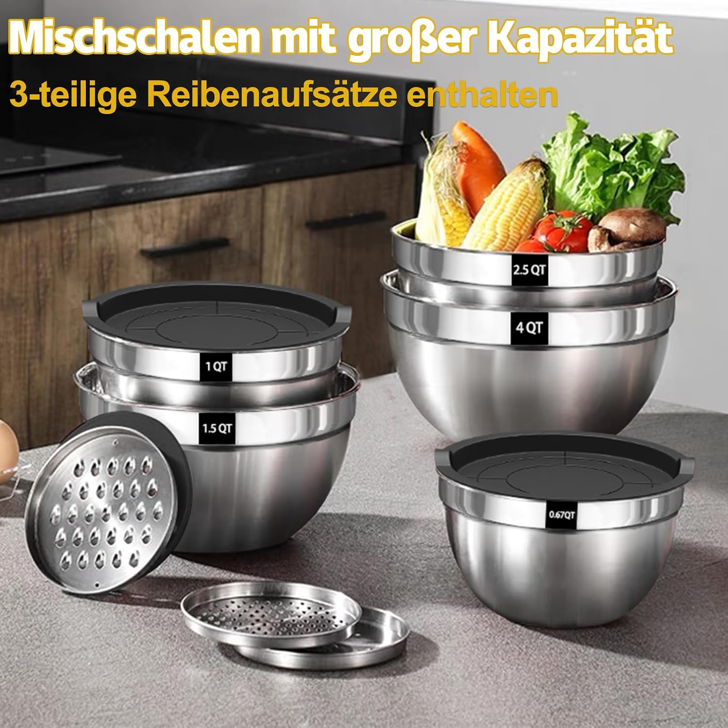 Thumbnail 5 de Terlulu Rührschüssel Set 5er 4,5L