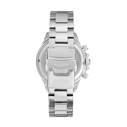 Detalle de Sector No Limits Orologio Uomo in Acciaio con Cronografo – Collezione 230, 43 mm