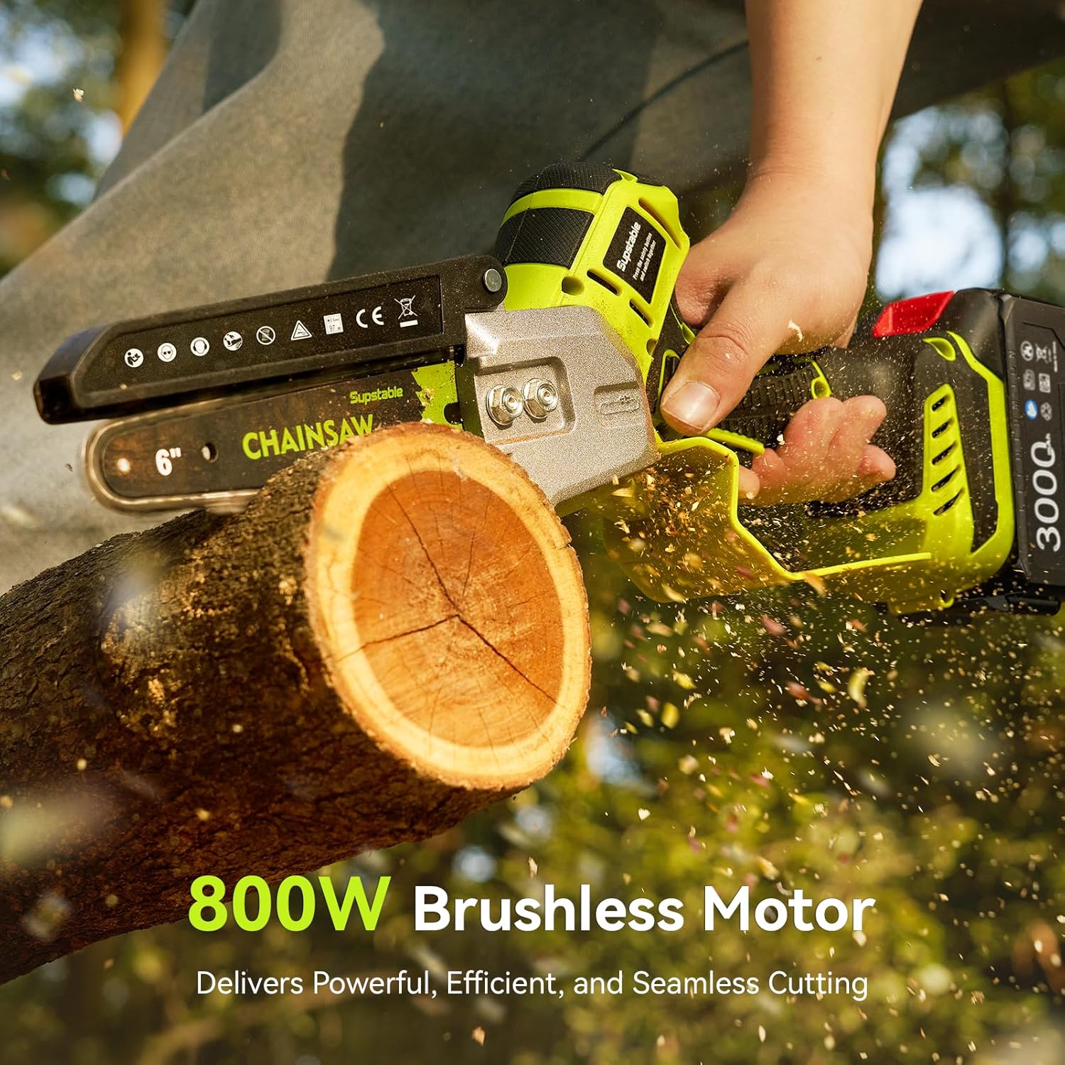 Thumbnail 4 de Supstable Mini Chainsaw 6-inch cordless brushless handheld
