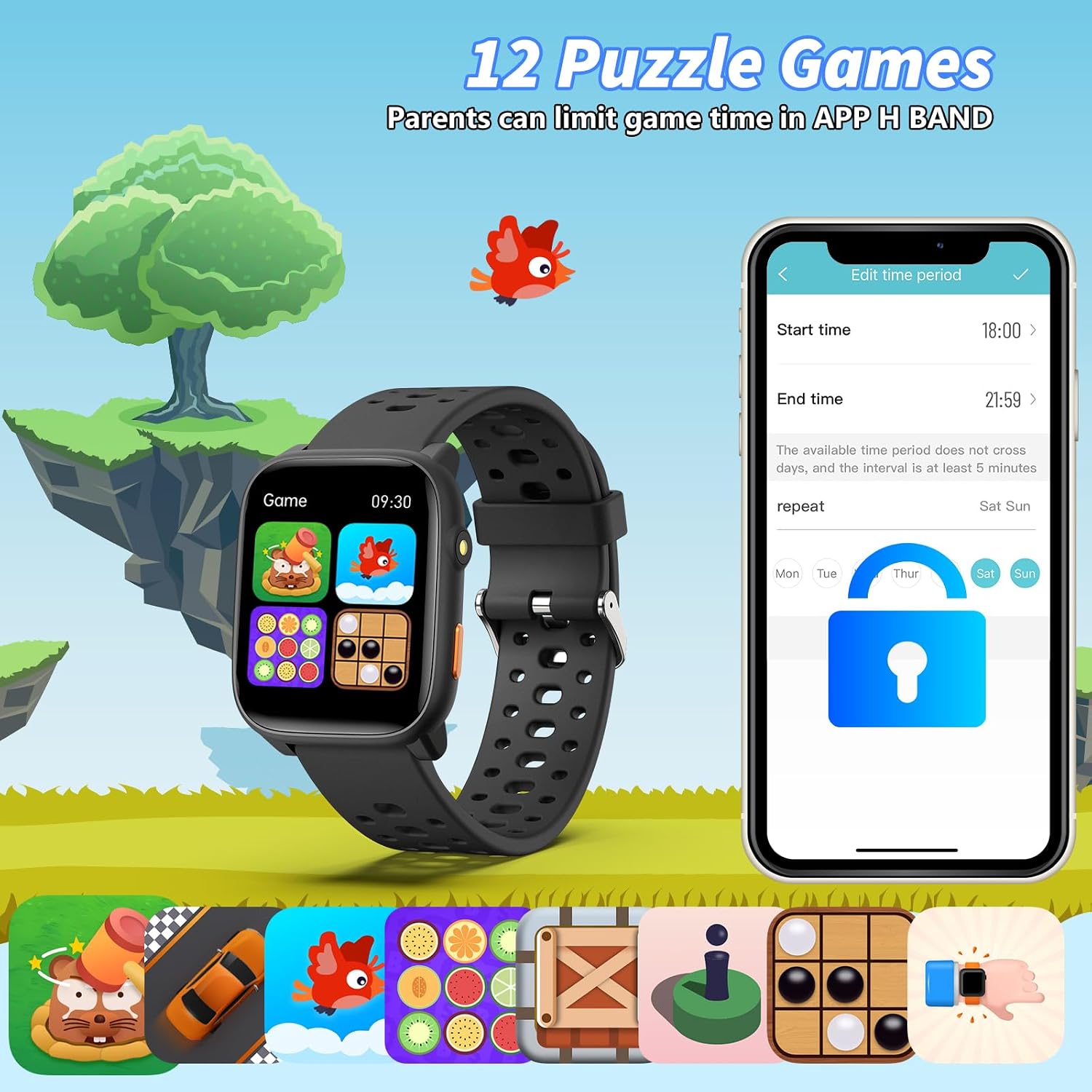 Thumbnail 4 de ModaWin Kids Smart Watch 1.83"