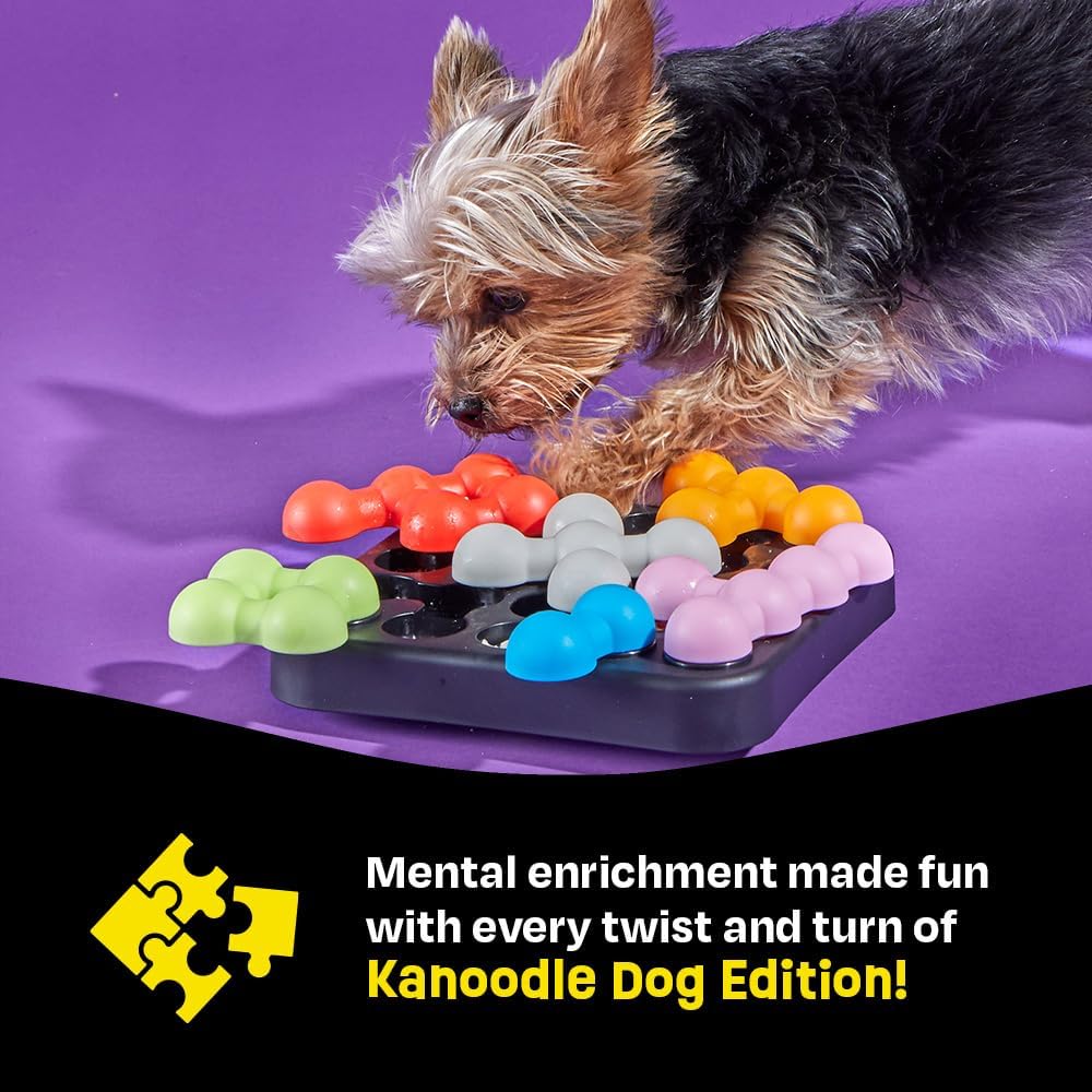 Detalle de BrightKins Kanoodle Dog Edition Small: Interactive Puzzle Toy for Small Dogs