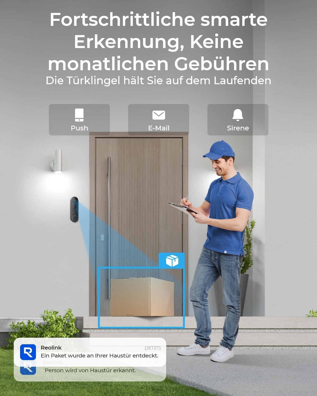 Detalle 2 de Reolink Video Doorbell 2K Akku Türklingel