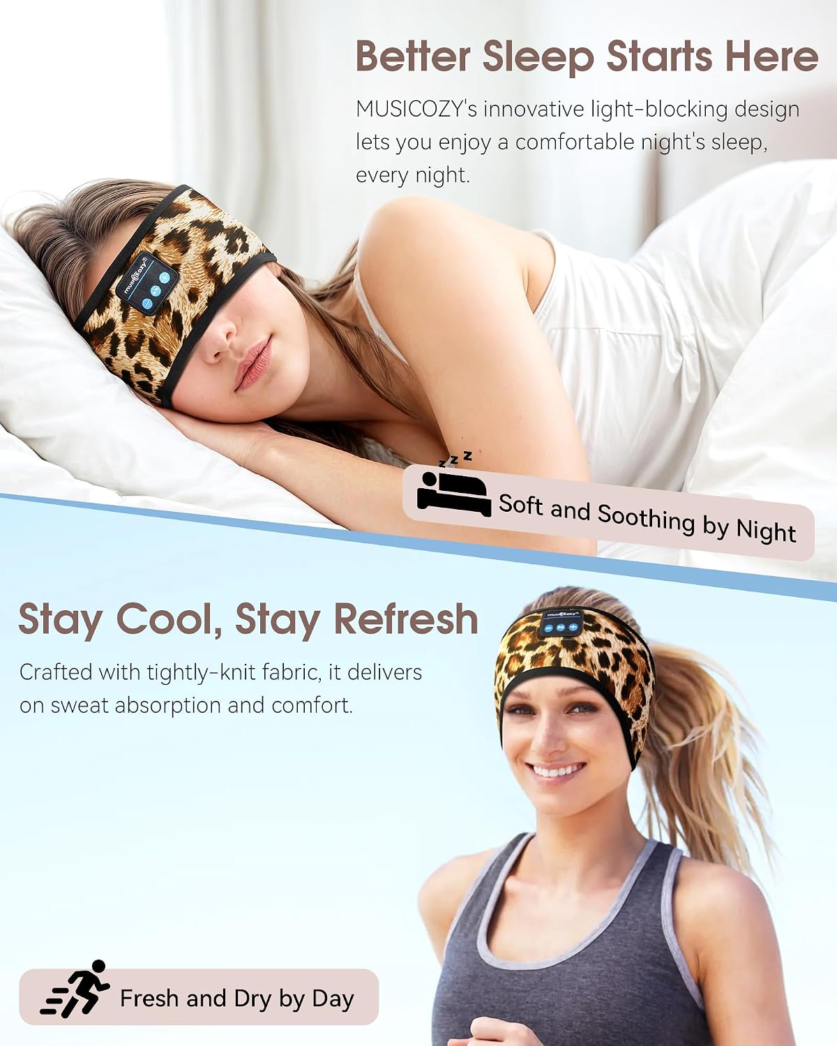 Thumbnail 1 de MUSICOZY Sleep Headphones 14 hours