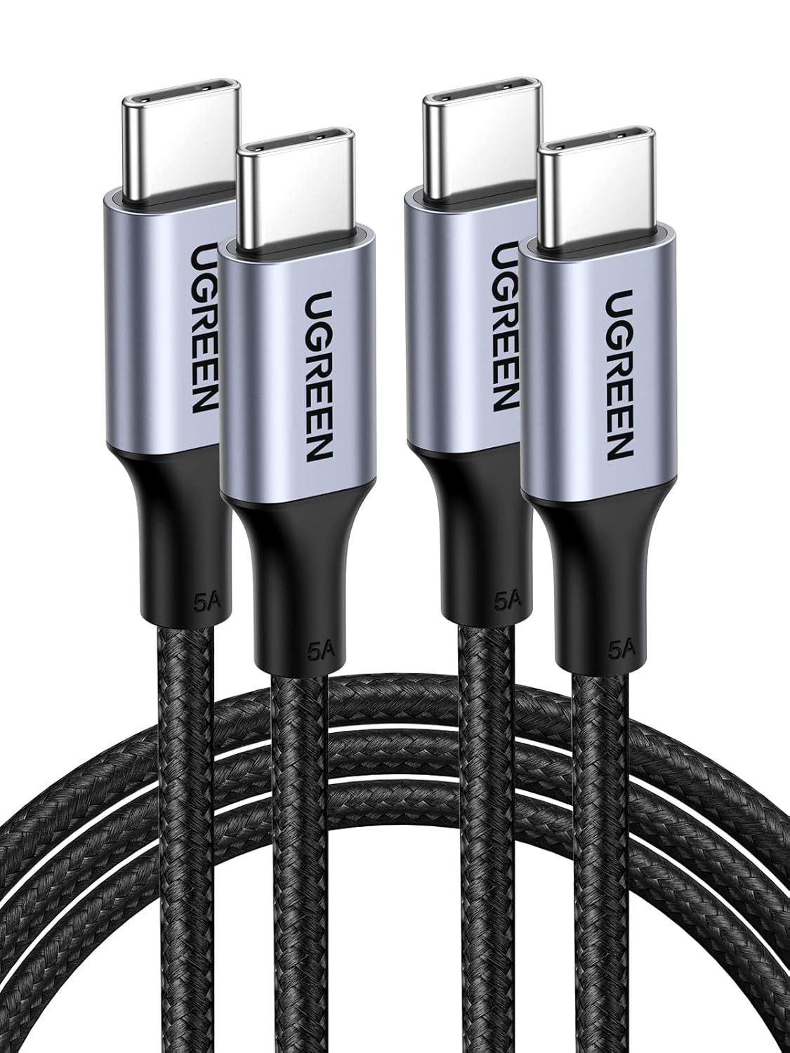Detalle de UGREEN 2Pack Cable USB C PD 3.0 100W 1M