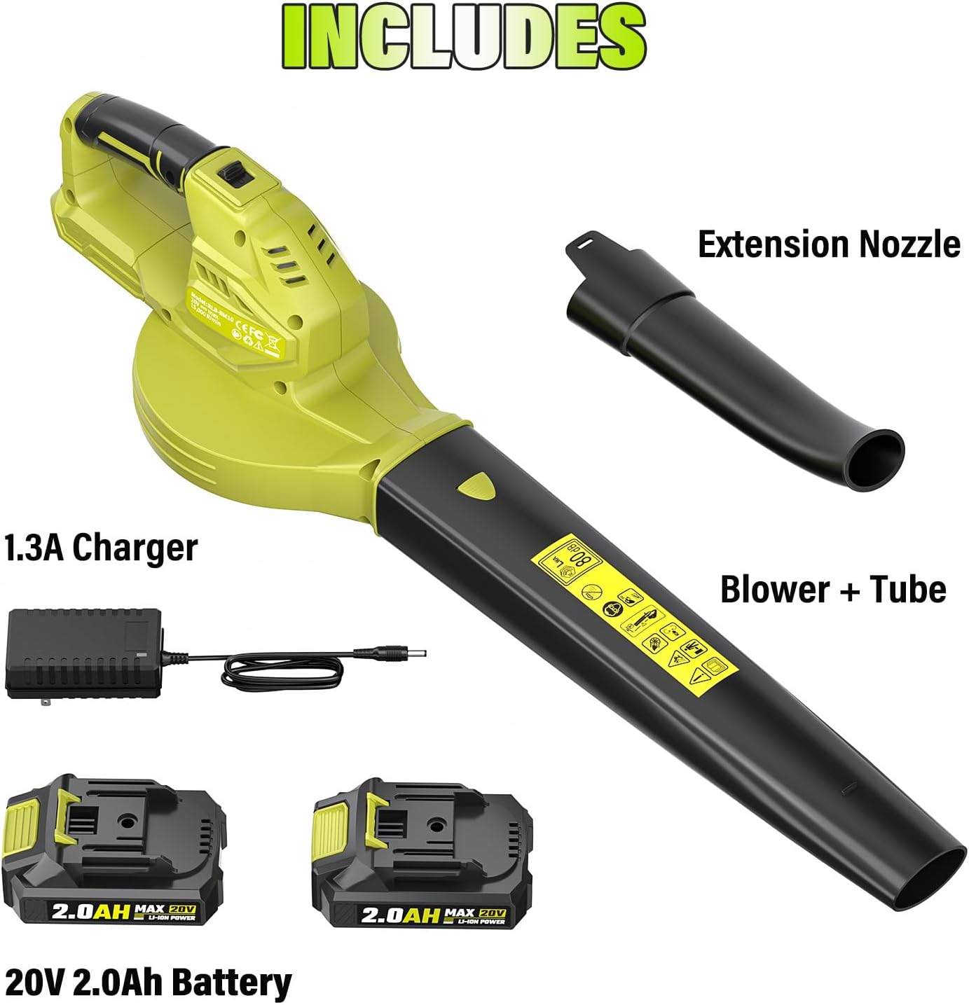 Detalle 2 de SEYVUM Cordless Leaf Blower 20V