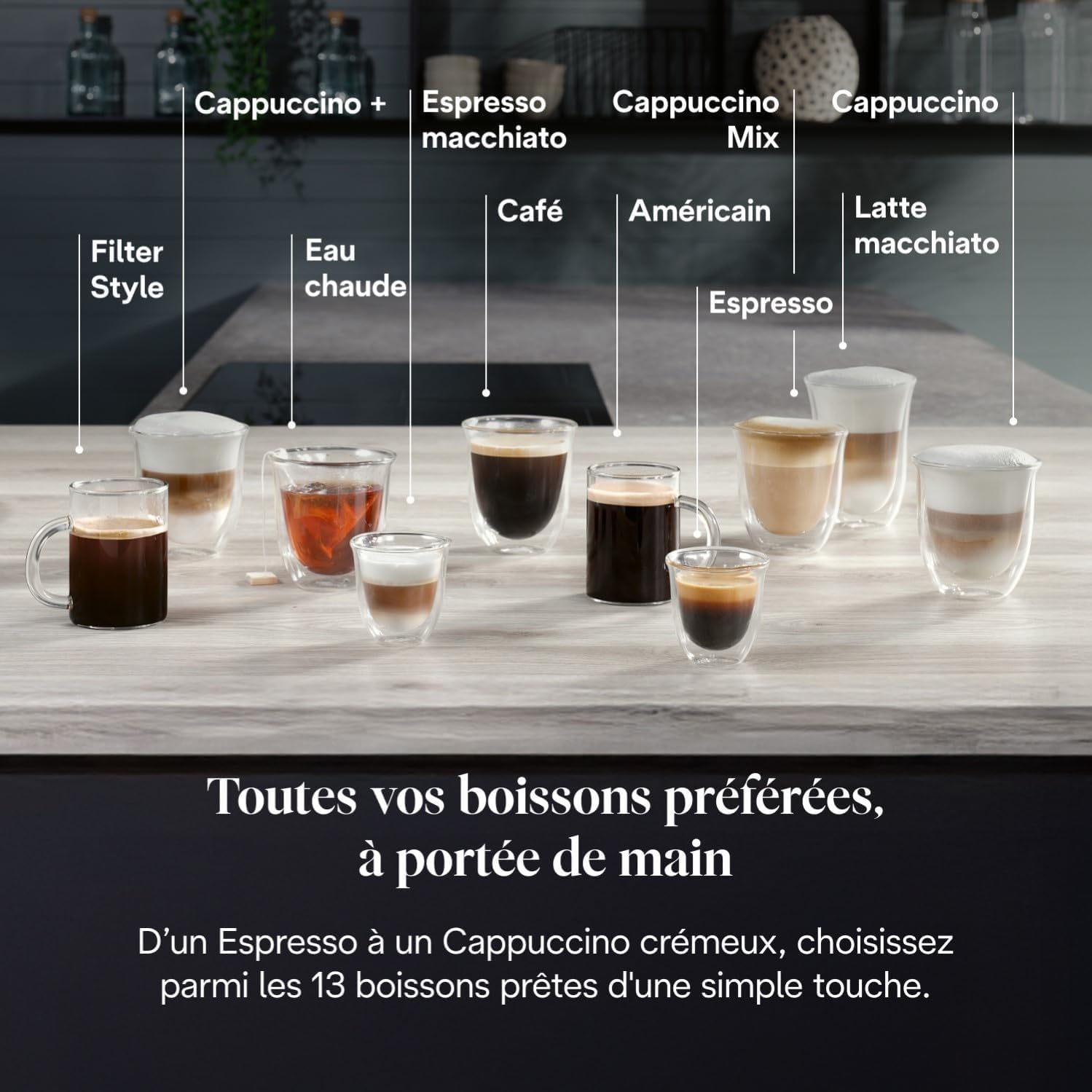 Thumbnail 4 de De’Longhi Magnifica Evo Next – Perfetto: machine à café automatique avec LatteCrema et 13 boissons en un toucher