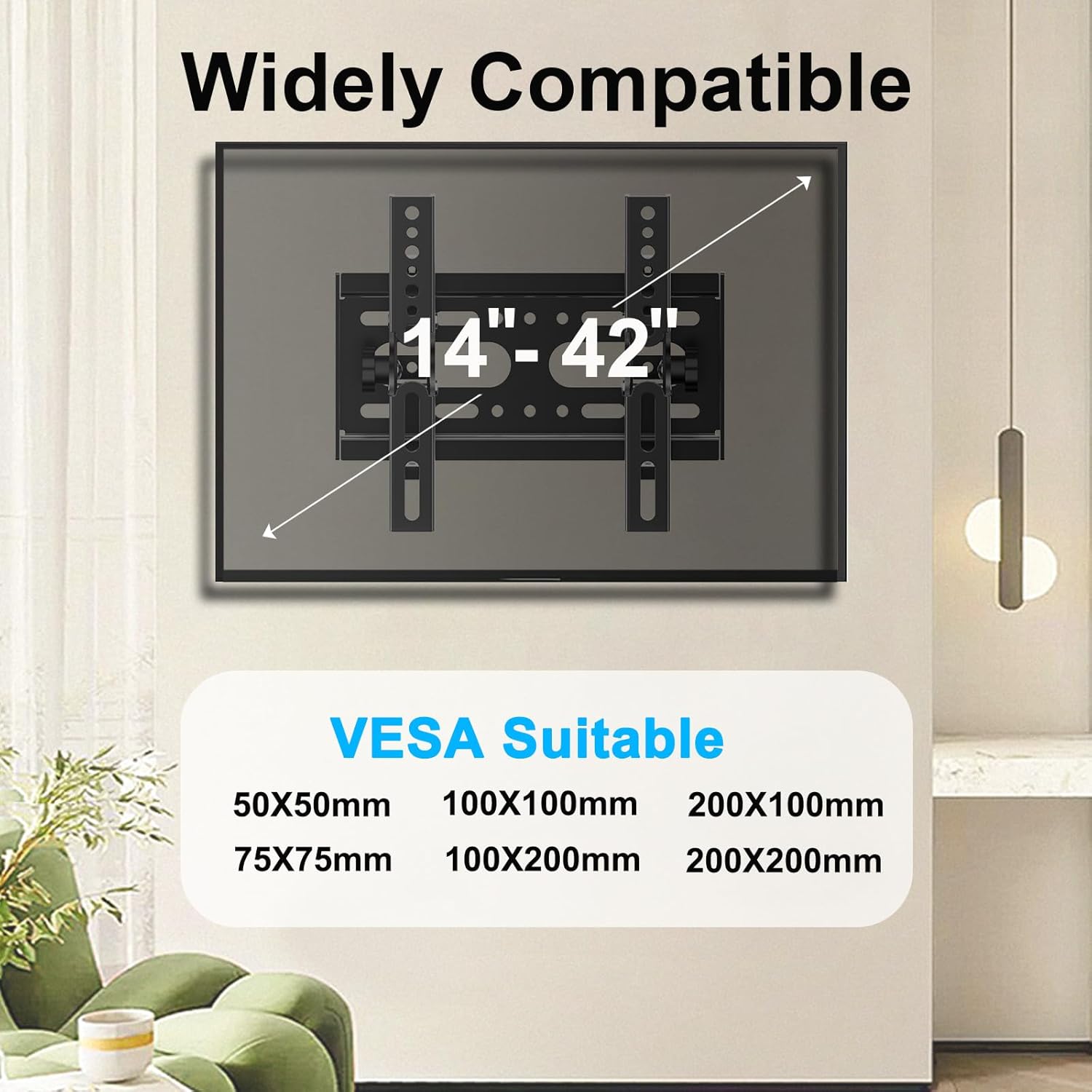 Detalle 2 de JXMTSPW TV Wall Bracket tilt for 14–42" TVs