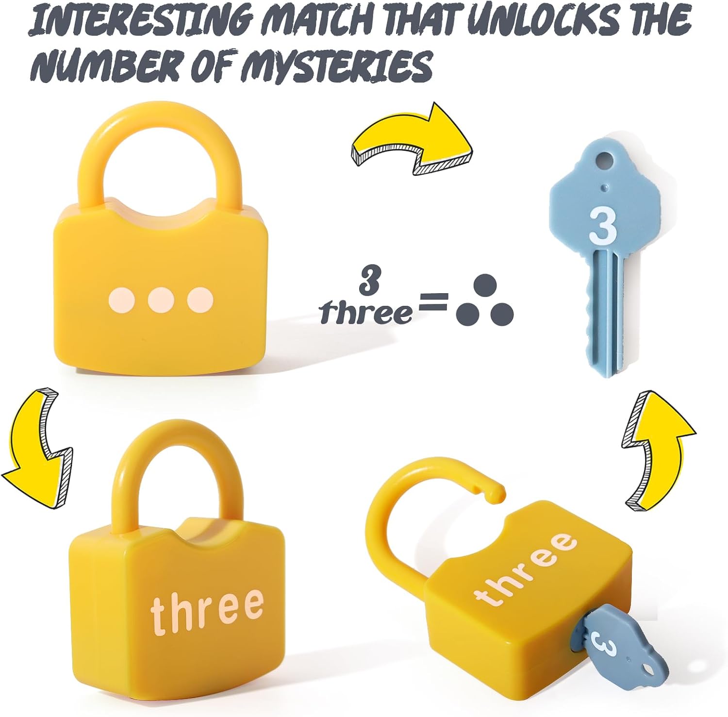 Thumbnail 2 de Dinhon Kids Learning Locks Ages 3-5