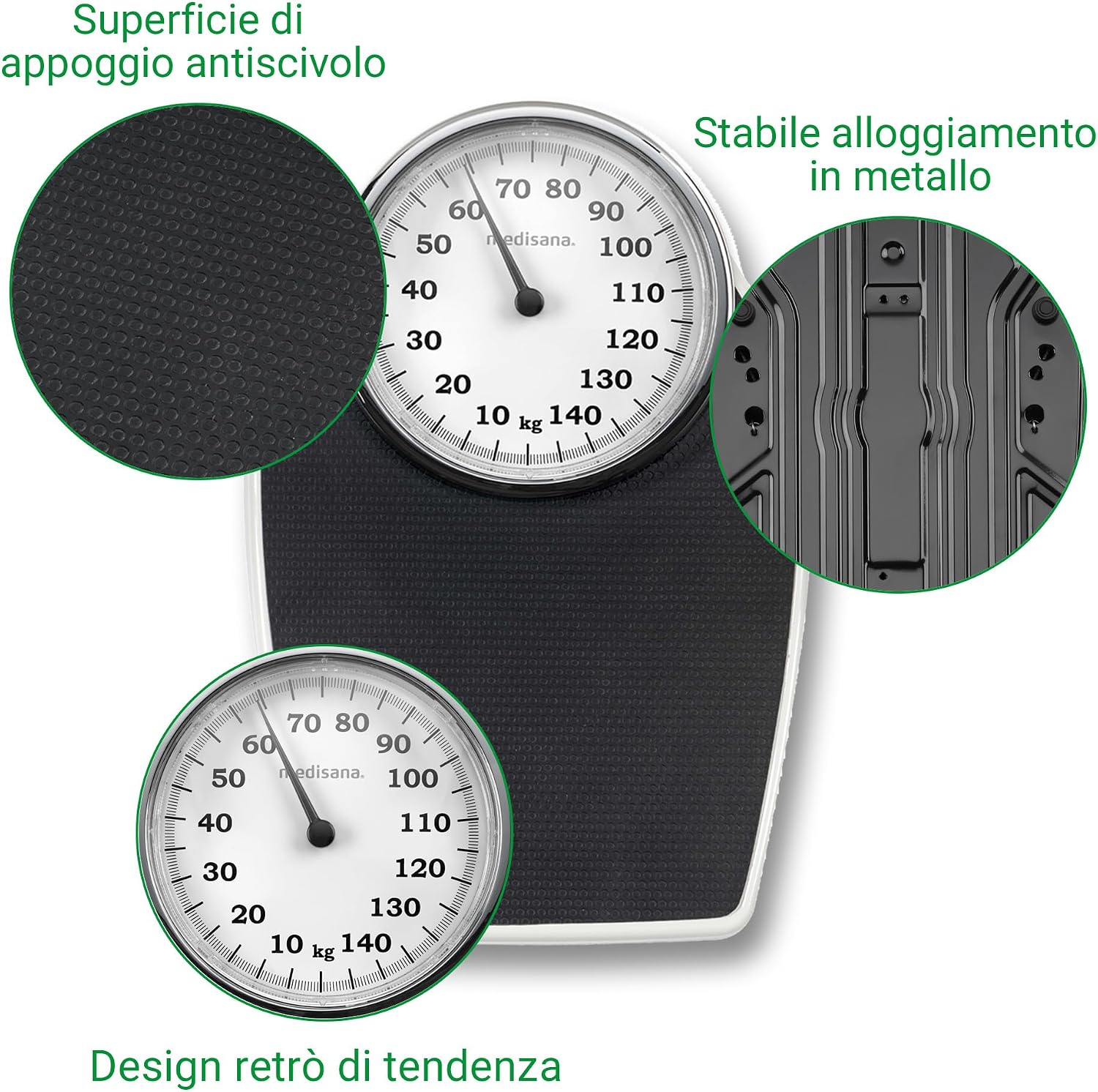 Detalle 2 de Medisana PSD Bilancia personale meccanica 150 kg ⚖