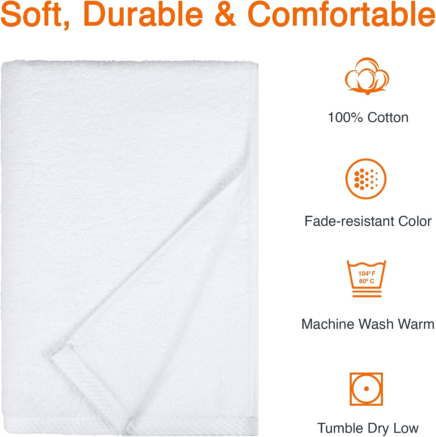 Detalle de Amazon Basics serviettes 70 x 140 cm