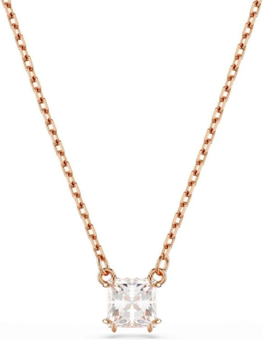 Thumbnail 6 de Swarovski Stilla Collection Pendant (clear square-cut stone on rhodium-finished setting)