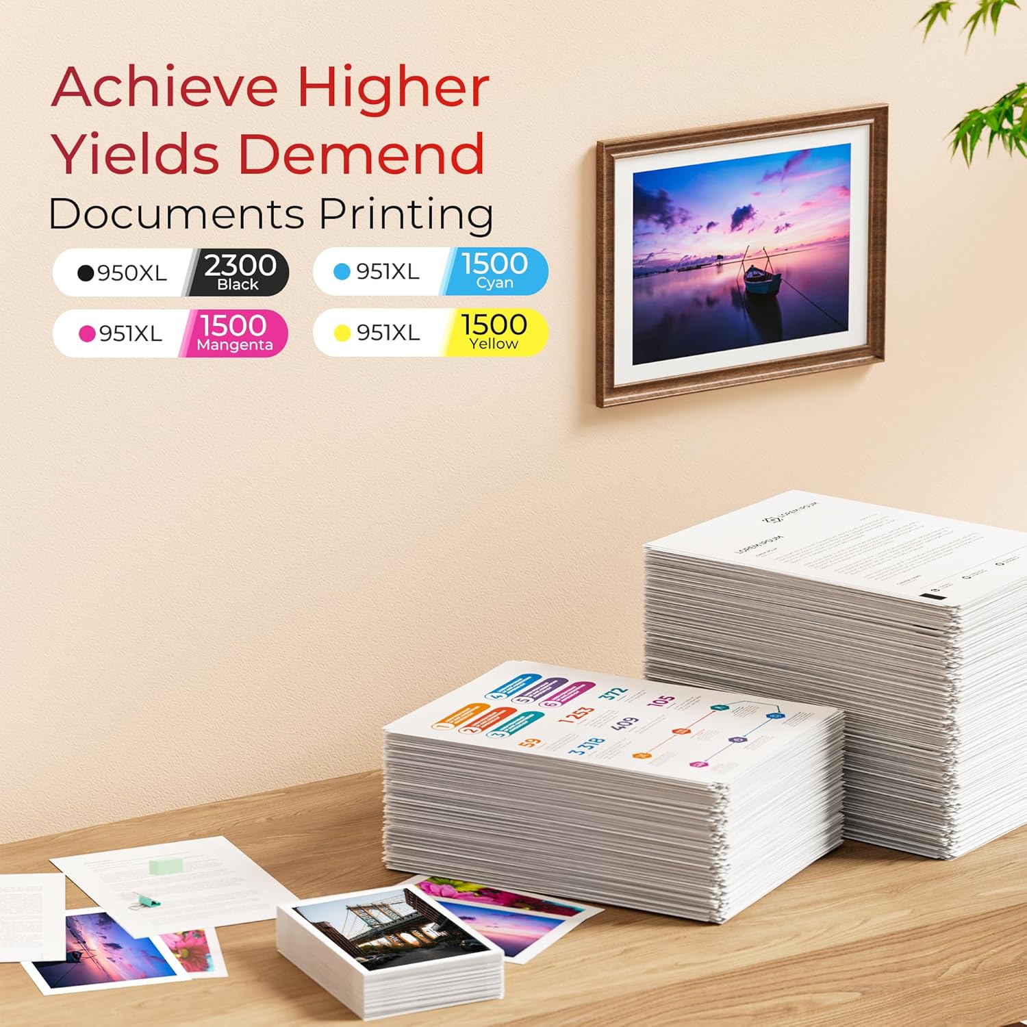 Thumbnail 2 de ejet 950XL 951XL ink cartridges 2,300 🖨️