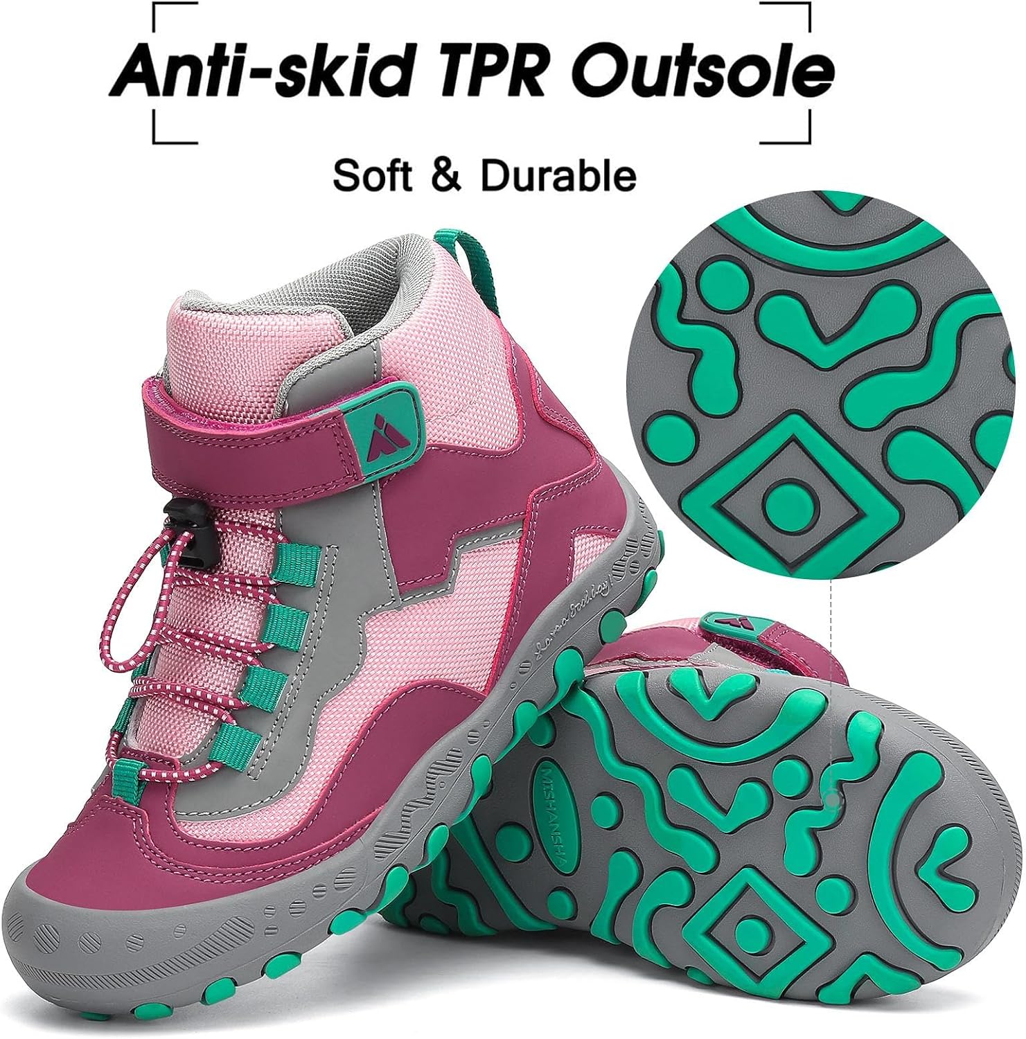 Thumbnail 5 de Mishansha Kids Hiking Boots: Water-Resistant, Anti-Collision Toddler Shoes for Outdoor Adventures