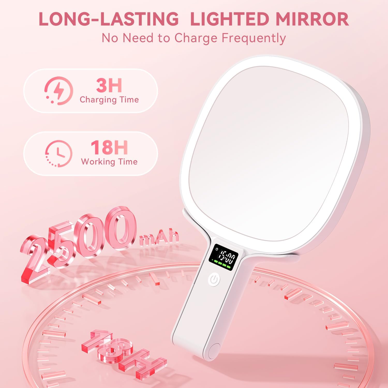Thumbnail 5 de Auxmir 1X/30X Lighted Makeup Mirror with LED Display and 3 Light Modes