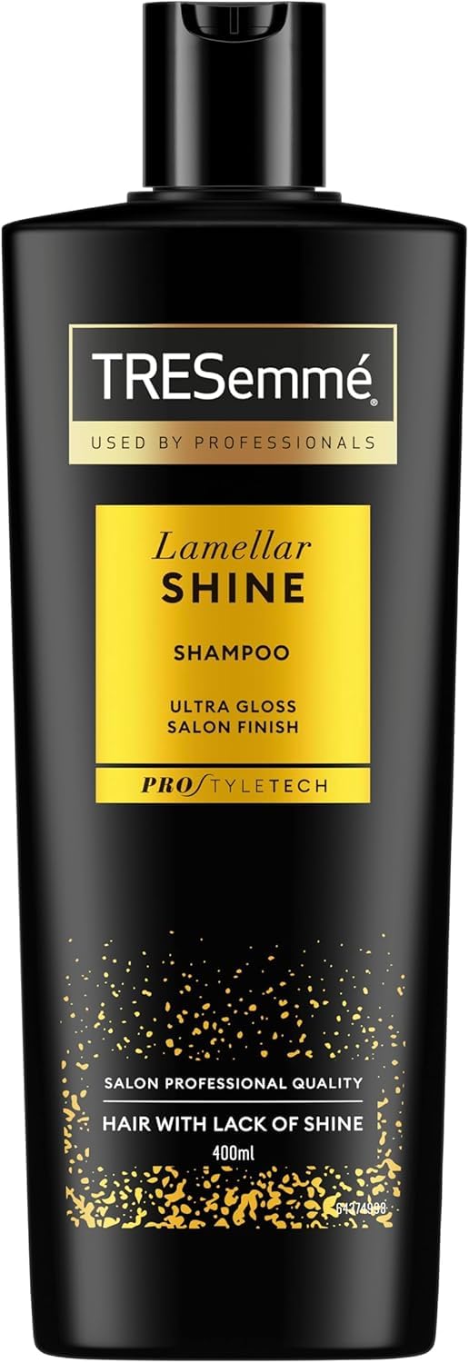Detalle de TRESemmé Lamellar Shine Shampoo – Glanzpaket für alle Haartypen (3 x 400 ml)