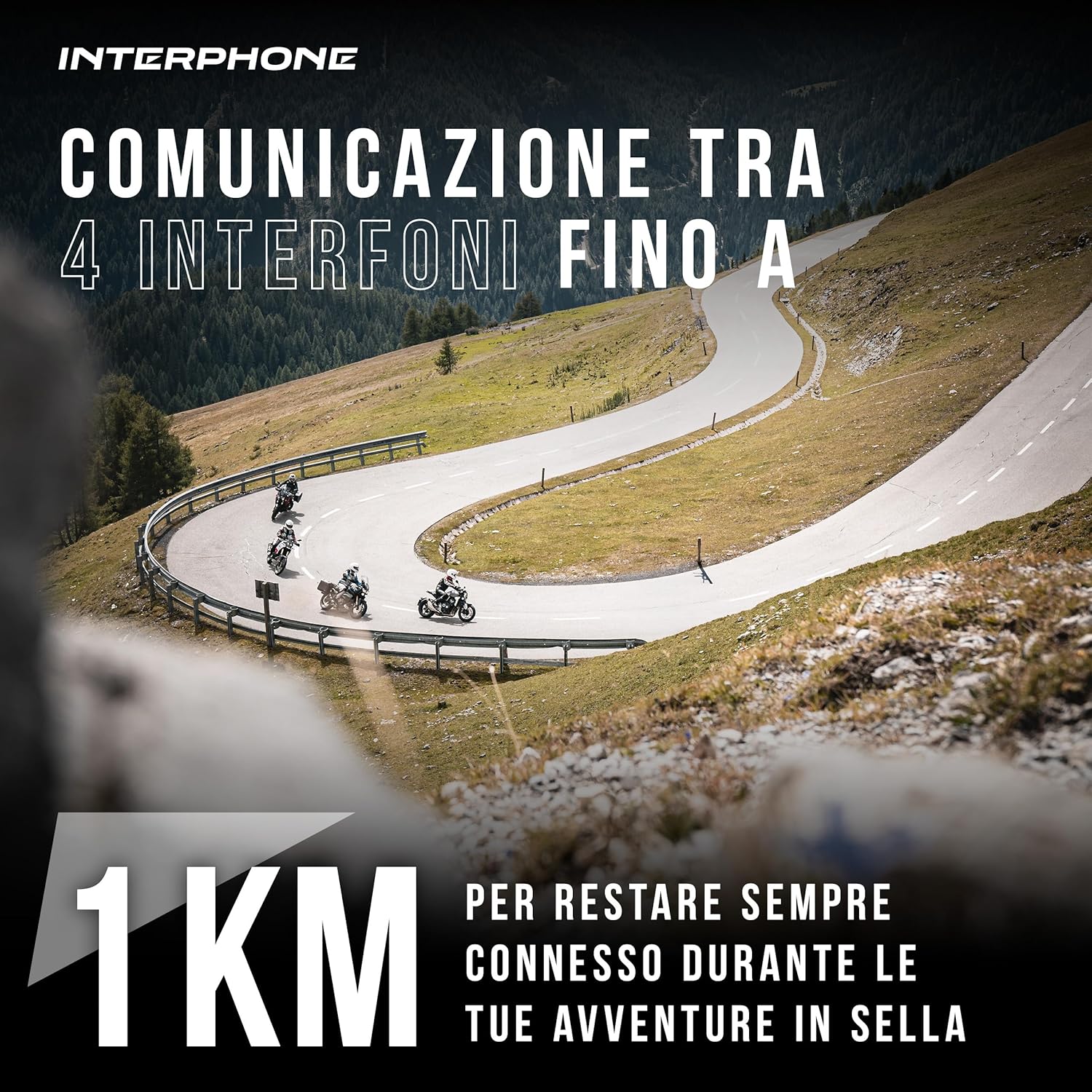Detalle de INTERPHOSPORTHDTP – Hochwertige 40 mm High-Fidelity Kopfhörer mit DSP, Sprachbefehlen und Bluetooth Intercom