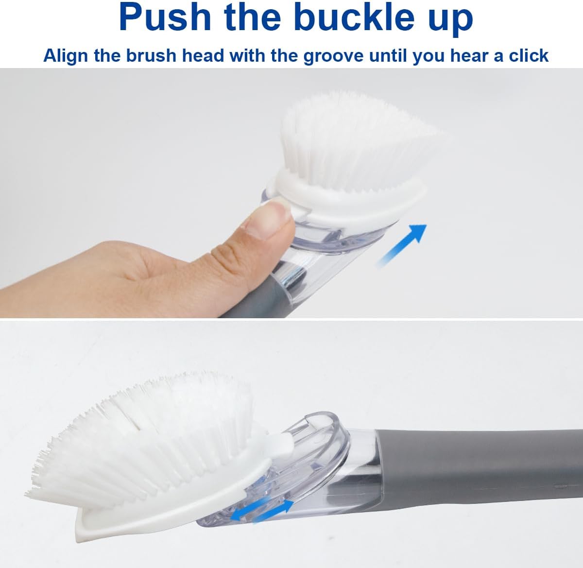 Detalle 2 de CELOX Soap-Dispensing Dish Brush, Gray
