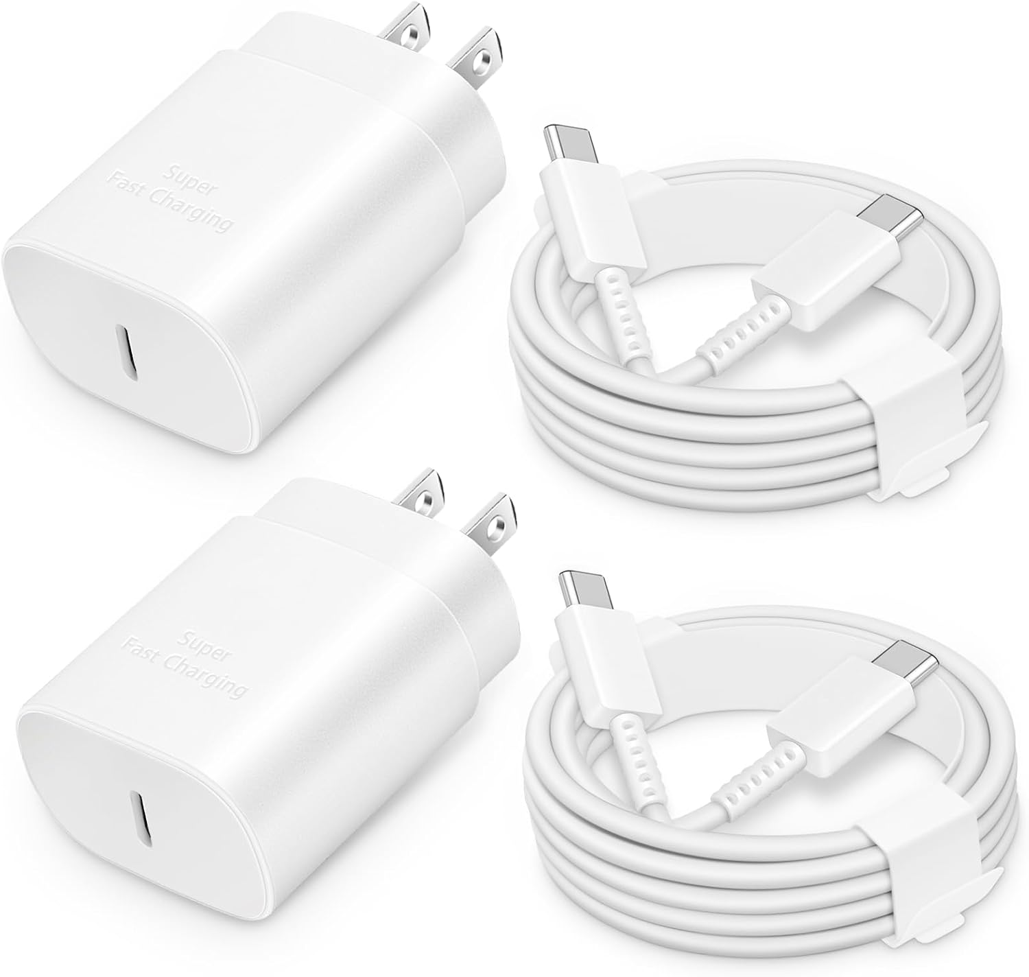 Detalle de CXX EP-TA800 25W USB-C Charger 2-Pack with 6-Foot C-to-C Cables