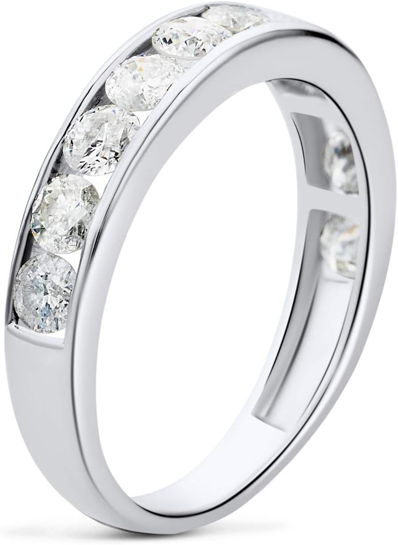 Detalle de Anello da donna Orovi Eternity in oro bianco 9K con diamanti 1,0 ct – 375