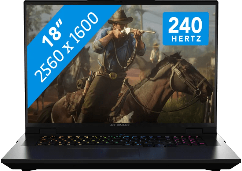 Detalle de ERAZER Beast 18 X1 - 62730: High-End Gaming-Laptop mit RTX 5090 und 32 GB RAM