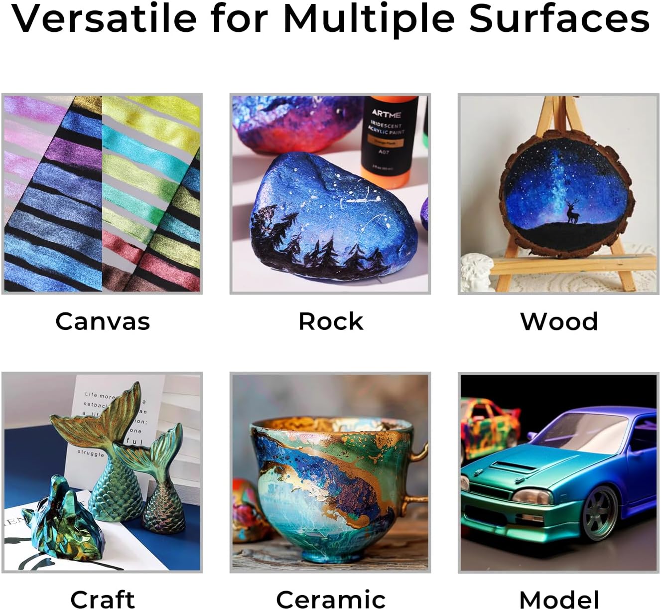 Thumbnail 4 de ARTFLY Kit peinture acrylique 20 couleurs 🎨