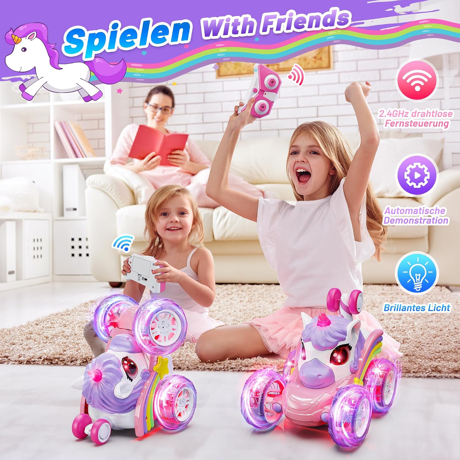 Thumbnail 1 de Jofuni Einhorn Ferngesteuertes Auto 60 Min