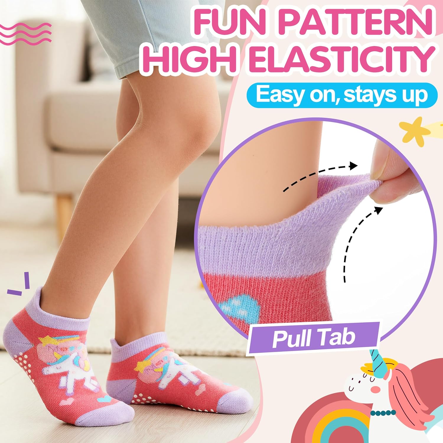 Detalle 2 de Welwoos Baby Grip Socks, Cotton