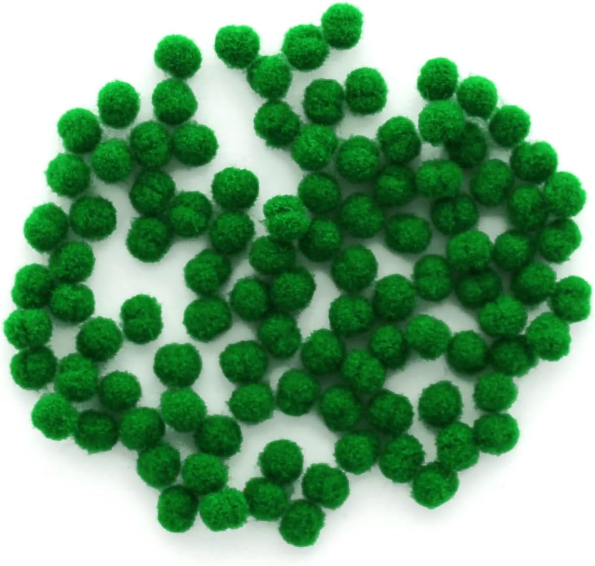 Detalle 2 de Essentials By Leisure Arts EBL Pom Pom 3mm Green 100pc コットンポンポン グリーン・3mm・100個入り