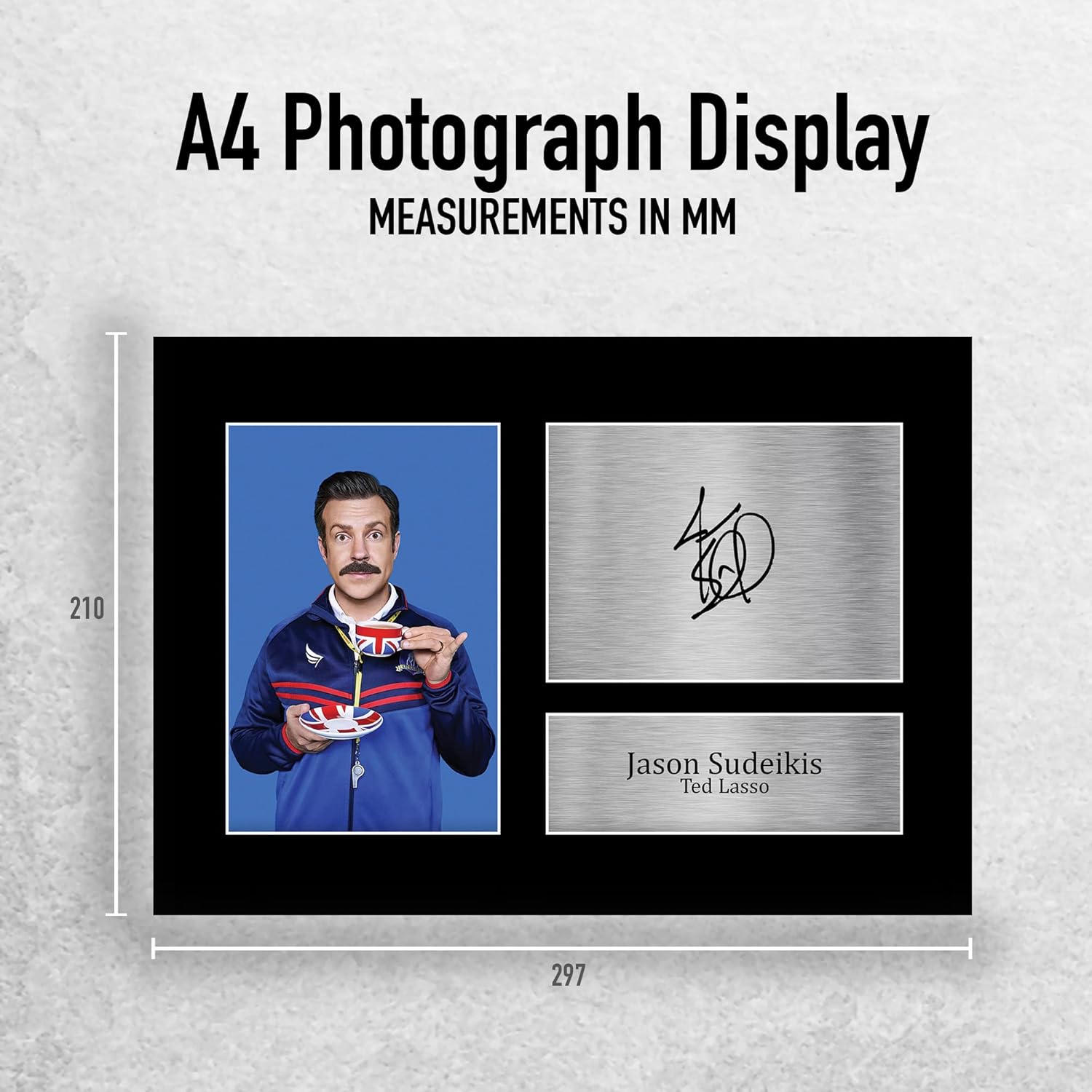 Thumbnail 1 de HWC Trading A4 Jason Sudeikis Ted Lasso printed autograph picture (TV fans gift)