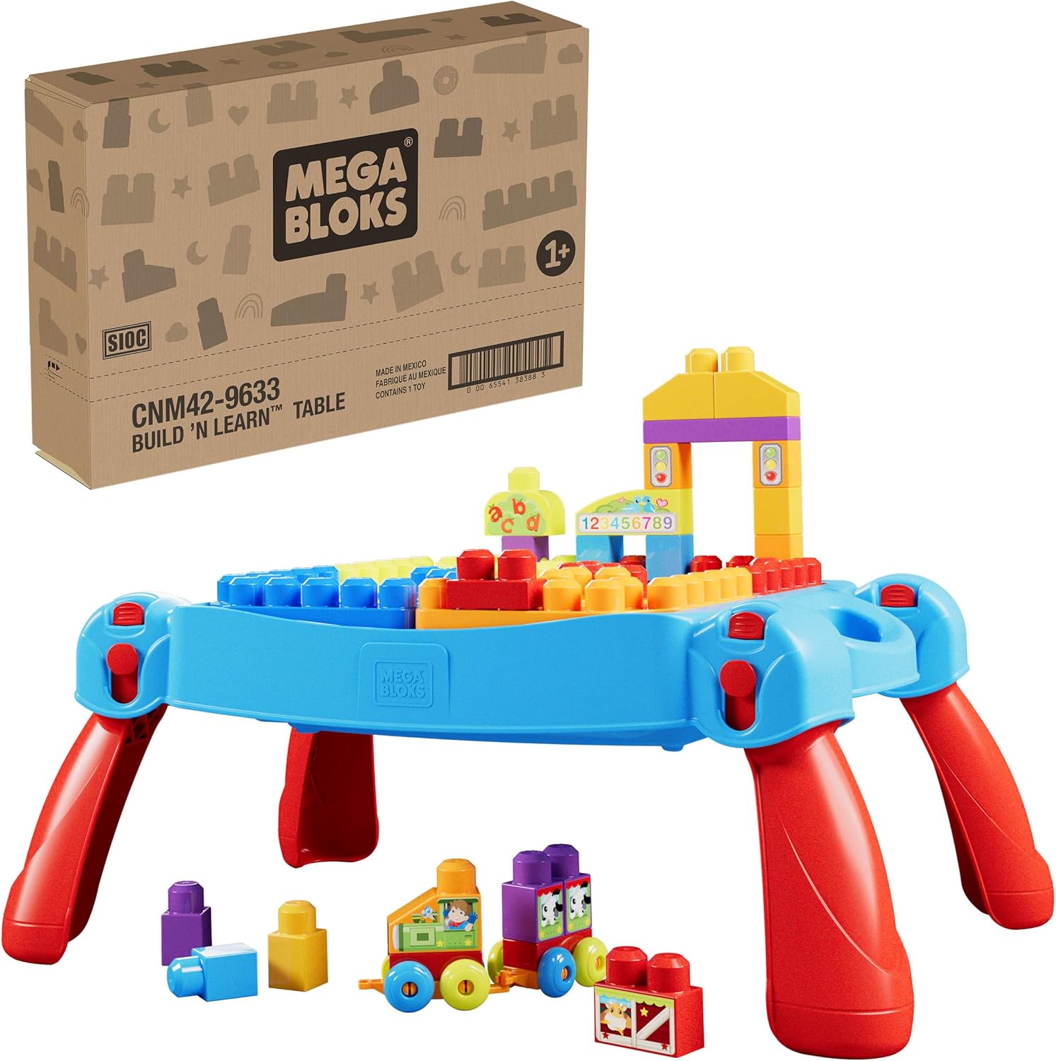 Detalle de Mega Bloks BAU- und Spieltisch CNM42 mit 30 Teilen
