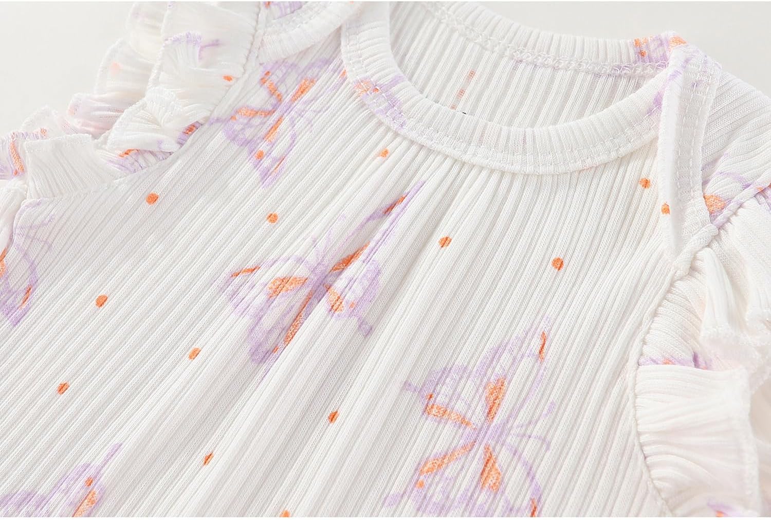 Detalle de MAMIMAKA Newborn short-sleeve cotton bodysuits 5-pack (0–12 months)