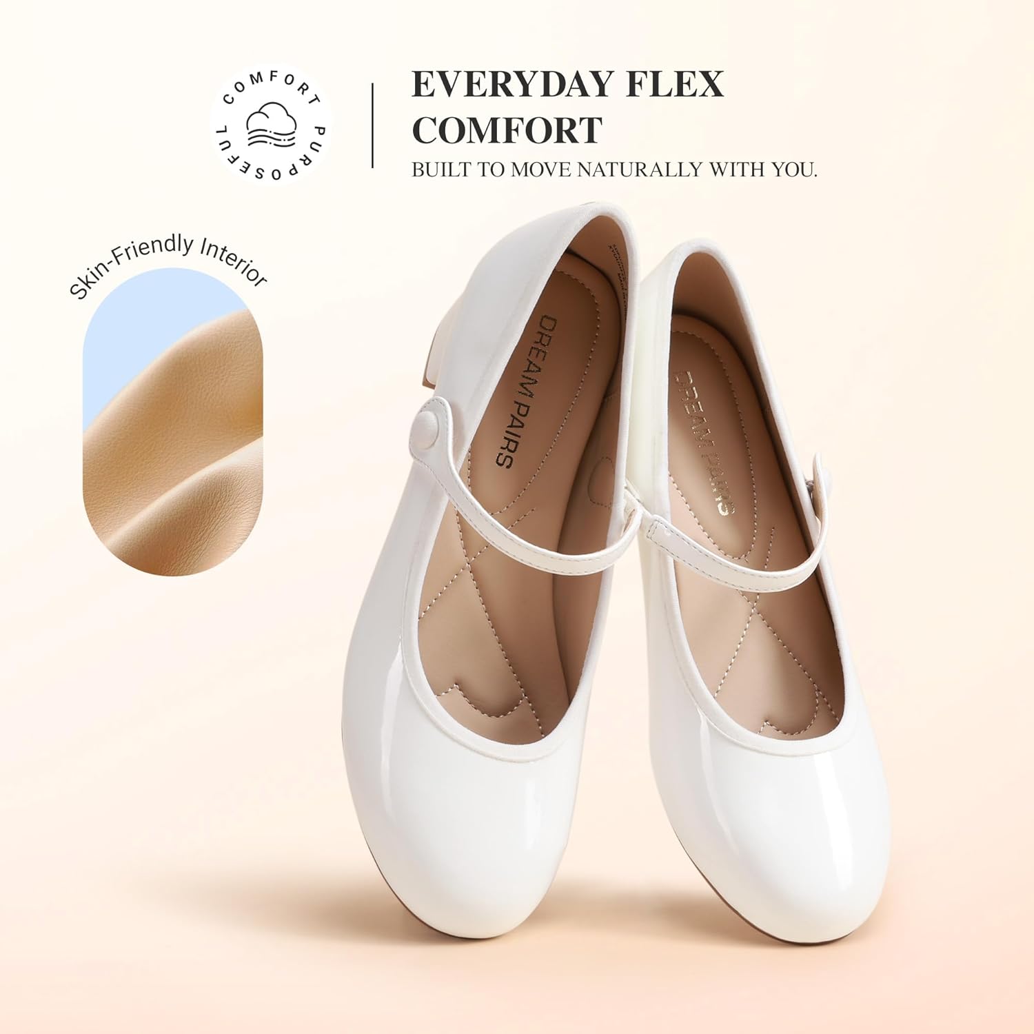 Thumbnail 6 de DREAM PAIRS Mary Jane Donna – Comode Eleganti Scarpe Slip-on con Tacco Basso, Punta Chiusa