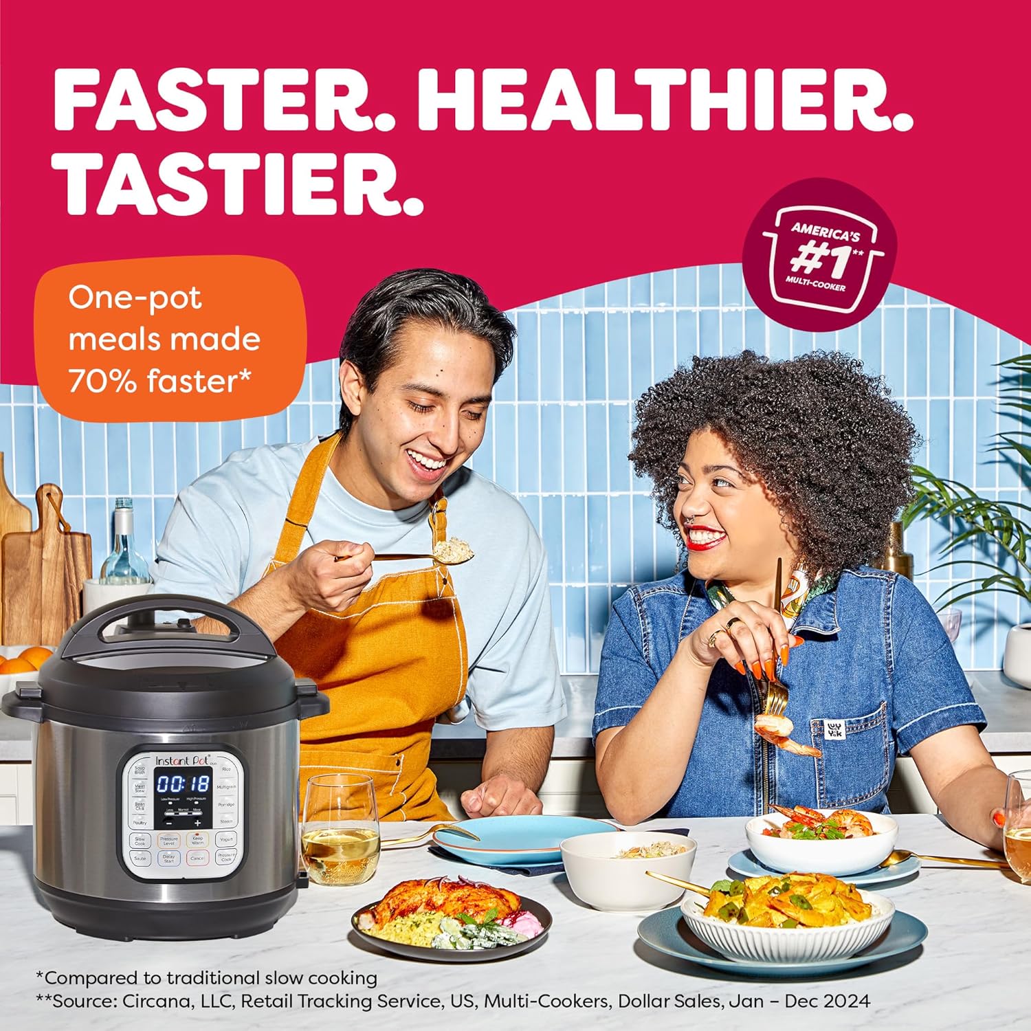 Detalle 2 de Instant Pot IP-DUO60 6-Quart 1000W Multi Cooker 🍲