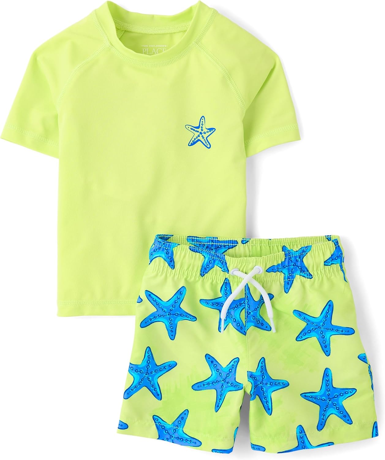 Thumbnail 6 de The Children's Place Baby Boys' Short-Sleeve Rashguard and Trunks Set