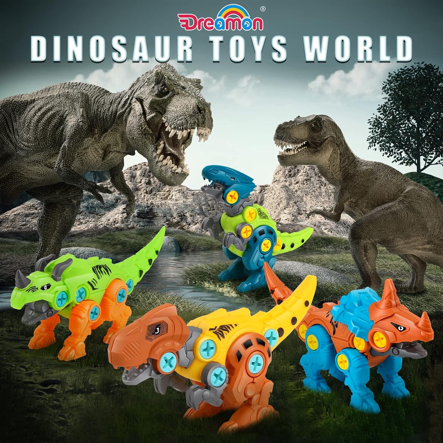 Thumbnail 6 de Dreamon Dinosaurios Juguetes con Caja y Taladro Eléctrico🦖