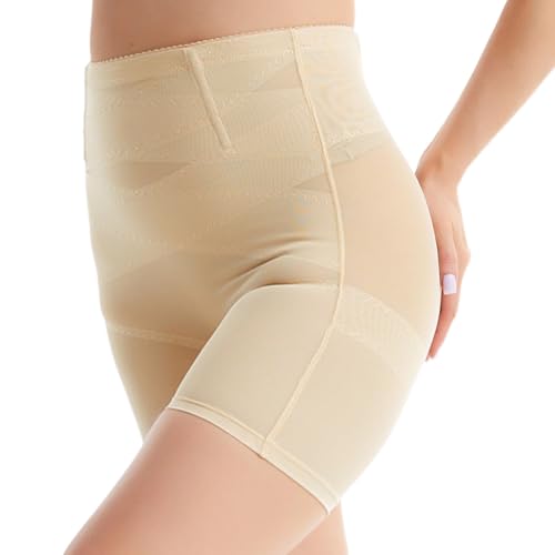 Detalle de DiULi Braga Faja Reductora Mujer, Braga Faja sin Costuras y Braguitas Moldeadoras para Postparto (Color Piel-M)