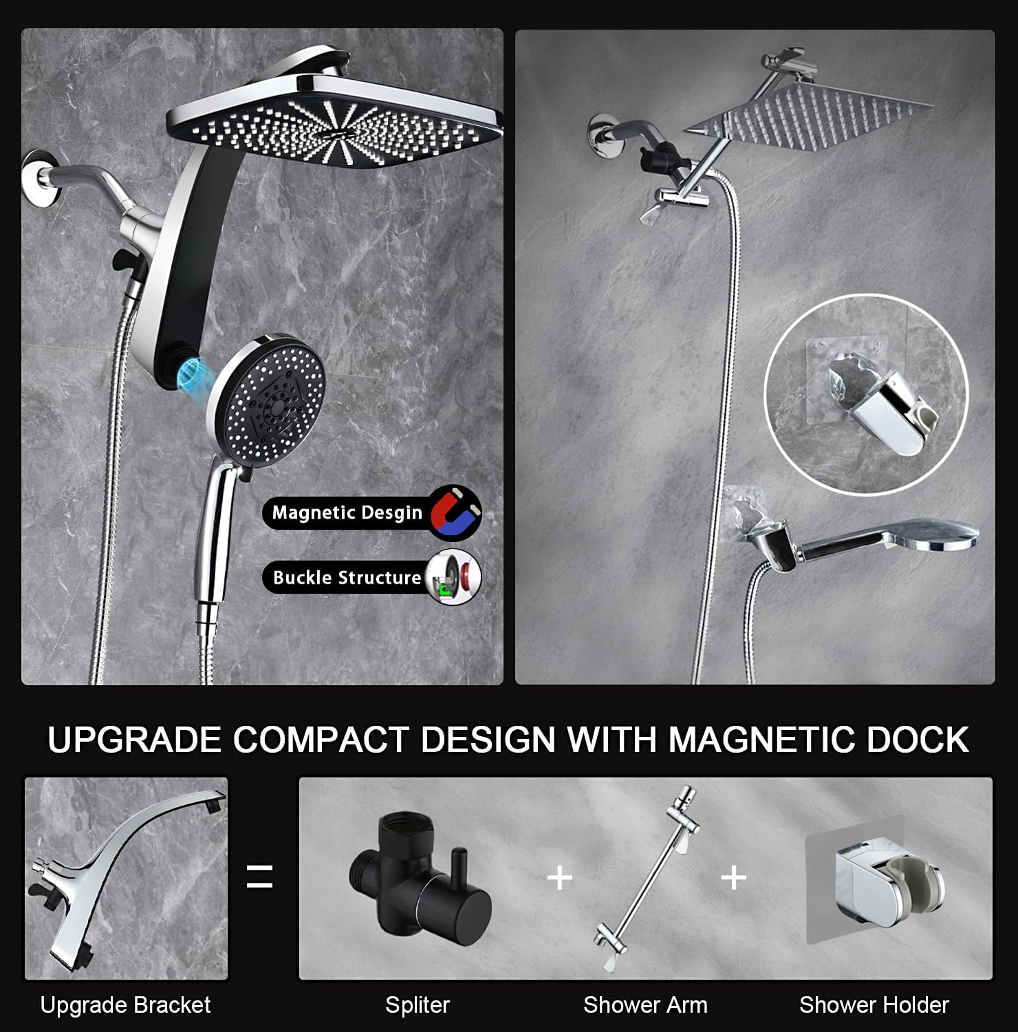 Thumbnail 4 de High Pressure Rain Shower Head 12-inch