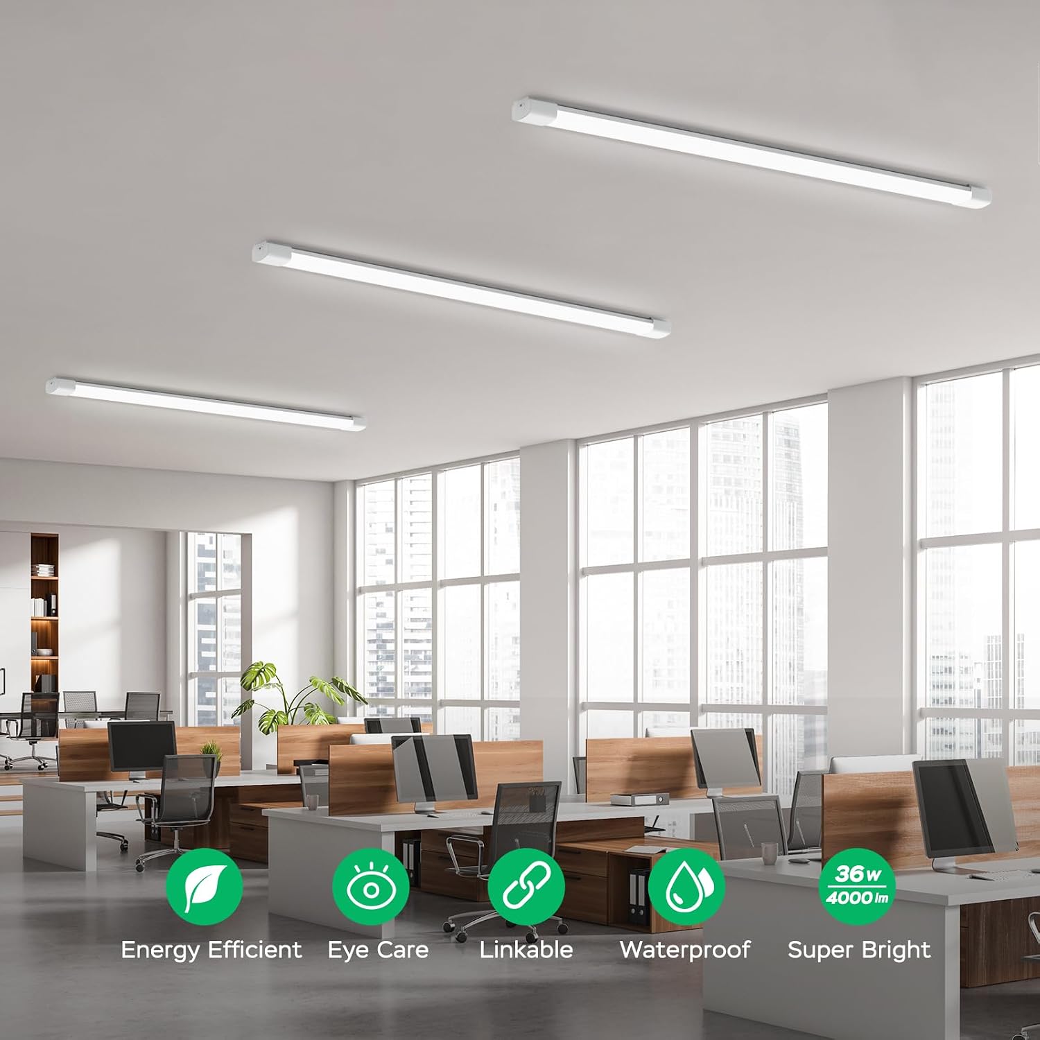 Thumbnail 1 de Plug in LED Batten Light 4ft 6500K