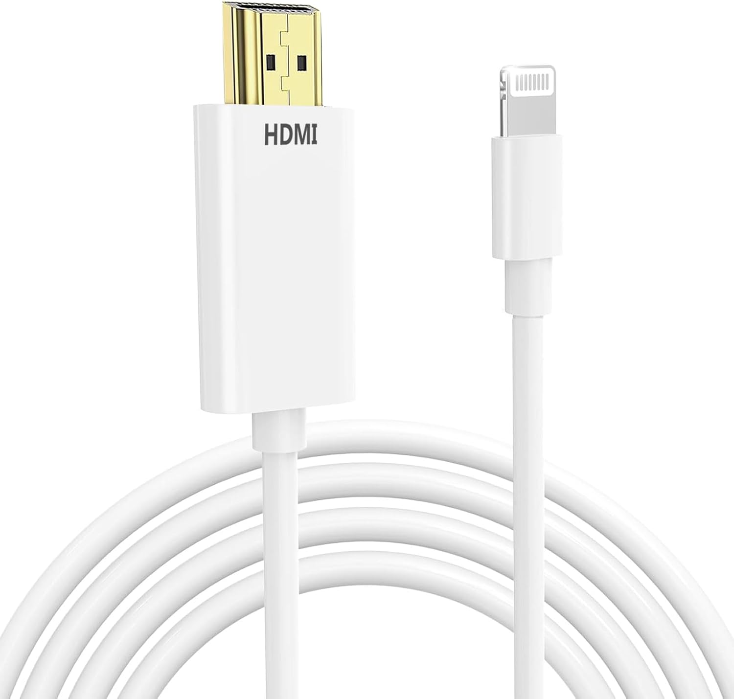 Detalle de KikoSaka Lightning to HDMI Cable for iPhone – 1080P HD Video Adapter, 6.6ft
