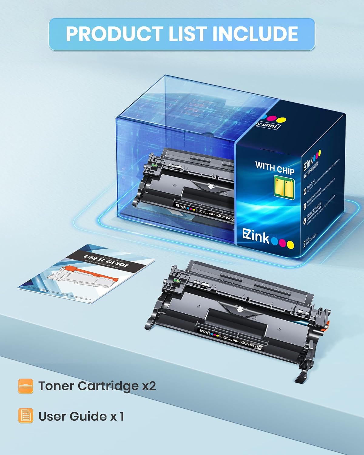 Detalle de E-Z Ink toner cartridge 58A