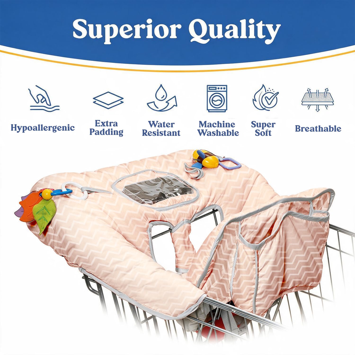 Detalle 2 de Shopping Cart Seat Cover, Cotton