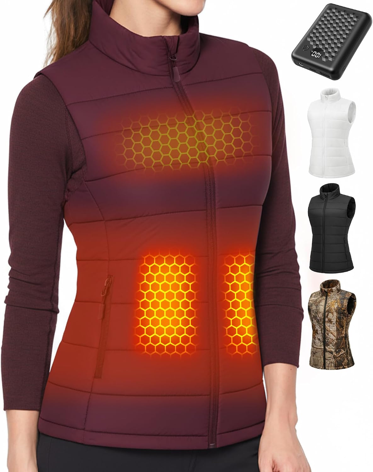 Thumbnail 6 de Wulcea Women's Heated Vest, 14,000mAh Battery